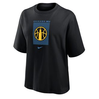 Nike Chicago Sky Nike Womens WNBA Boxy T-Shirt in Black | W11122WCHI-BLK