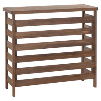 Hhg [nunca Usado] Revestimiento Para Aire Acondicionado/intercambiador De Calor Hhg-073, Cubierta De Madera Con Certificaci&oacute;n Mvg, 78 X 84 X 32 Cm, Marr&oacute;n