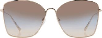 Longchamp Blue Grey Gradient1 Butterfly Sunglasses LO117S 714 60