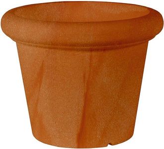 OEM Rosa 75 Macetero Redondo Y R&uacute;stico De Interior Y Exterior Para Plantas Y Flores Muy Resistente Al Paso Del Tiempo. Hecho De Polietileno En Espa&ntilde;a - Te