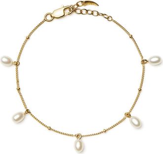 Missoma Pearl Baya 18k Gold-plated Charm Bracelet - M