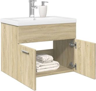 vidaXL Vidaxl - Mueble De Ba&ntilde;o Con Lavabo Integrado Roble Sonoma