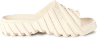Off-white Exploration embossed slides - men - Polyethylene vinyl acetate (PEVA)/Polyethylene vinyl acetate (PEVA)/Polyethylene vinyl acetate (PEV