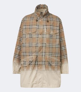 Burberry Burberry Check cotton gabardine parka