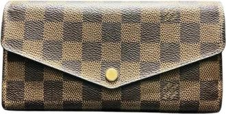 Louis Vuitton Pre-owned Portefeuille Sarah Damier Long Wallet - Dames - Vintage Accessoires - Bruin - ONE Size - Vintage