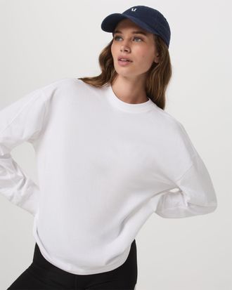 Vuori Clothing Long Sleeve Heavyweight Cotton Tee | White | XS, Size Extra Small