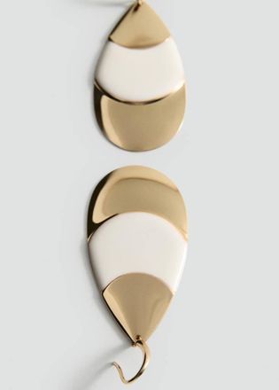 Mango Orecchini ciondoli combinati oro - Donna - Taglia unica - MANGO