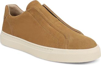 Vince Luca Laceless Slip-On Sneaker in Honey Brown Leather at Nordstrom, Size 10.5