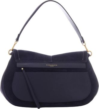 Gianni Chiarini Helena Round - Dames - Schoudertassen - Blauw - ONE Size - Leer - Tassen
