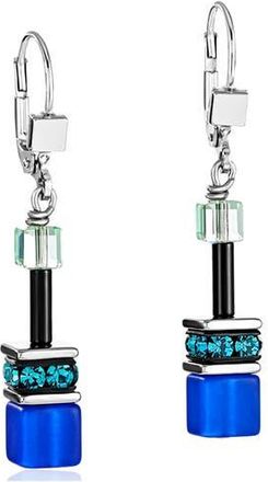 Coeur de Lion Geocube Earrings in Blue-Green at Nordstrom