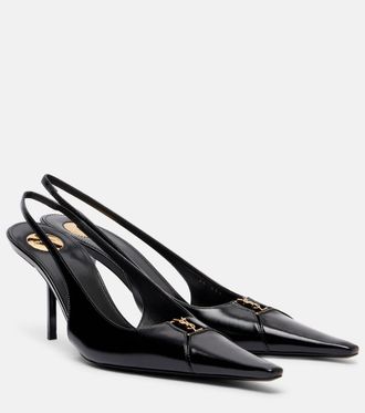 Saint Laurent Babylone Breteuil 75 slingback pumps
