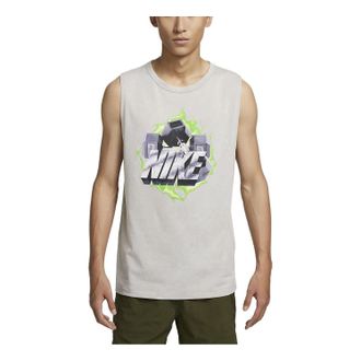 Nike Dri-FIT Training Gym Tank Top Grey DX0909-012