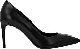 Philipp Plein Decollete Middelhoge Hakken - Dames - Pumps - Zwart - 37 EU - Leer - Schoenen