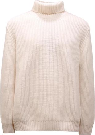 Hogan Wollen coltrui - Heren - Coltruien - Wit - XL - Wol - Truien & Vesten