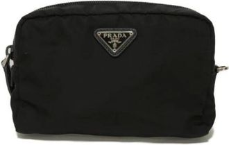 Prada Pre-owned Clutches, female, Black, Size: ONE SIZE Pre-owned Vintage Clutch