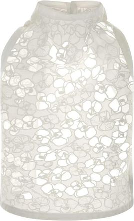 Carven Cotton Top - Dames - Tops zonder mouwen - Wit - XS - Katoen - Tops