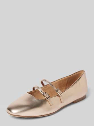 Tamaris Tamaris Ballerinas mit Dornschlie&szlig;en in Gold, Gr&ouml;&szlig;e 38