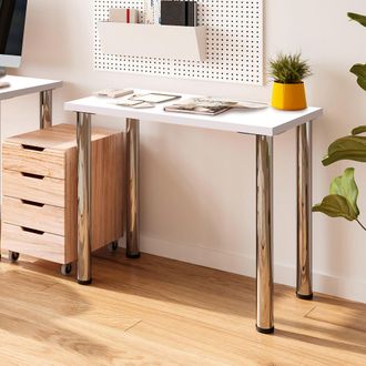 Emuca Tablero Para Mesa, 900x500mm, Espesor 30mm, Madera, Pintado Blanco - Emuca