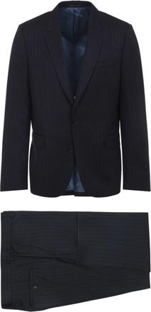 Paul Smith Tailored Fit Twee Knoop Pak - Heren - Business pakken - Blauw - XL - Wol - Kostuums