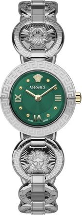 Versace Greca Jewel Horloge - Dames - Horloges - Grijs - ONE Size - Accessoires