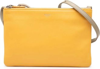 Celine 2016 Large Tricolor Lambskin Trio crossbody bag - women - Lambskin - One Size - Yellow