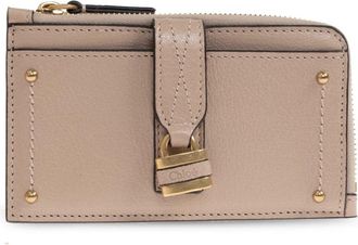 Chlo&eacute; Paddington Leather Cardholder - Dames - Portefeuilles - Roze - ONE Size - Katoen - Accessoires