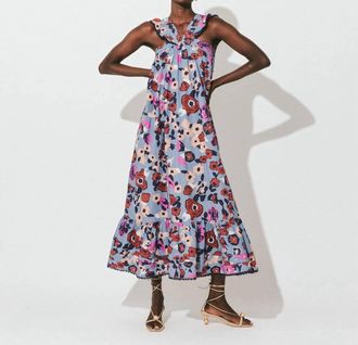 Cleobella Hedy Midi Dress In Purple Multi
