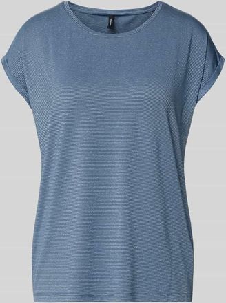 Vero Moda Relaxed Fit T-Shirt aus Viskose-Mix Modell LAVA in Blau, Gr&ouml;&szlig;e XL