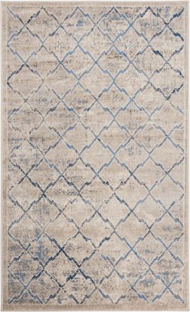 Safavieh Alfombra contempor&aacute;neo de polipropileno gris/azul, 122 x 183 cm