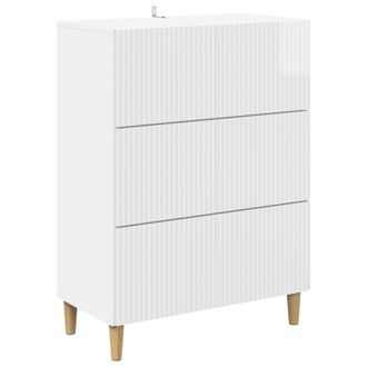 vidaXL Cajonera 66 X 34,5 X 90 Cm Madera De Ingenier&iacute;a Brillante Vidaxl