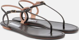 Aquazzura Almost Bare leather thong sandals