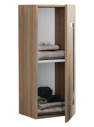 ebuy24 Ebuy24 - Estante De Pared De Madera Vcm Midischrank Dimensiones: Al. 75 X An. 33 X T. 22 Cm 1 Puerta Alta - Badinos D (sonoma Oak (s&auml;gerau))
