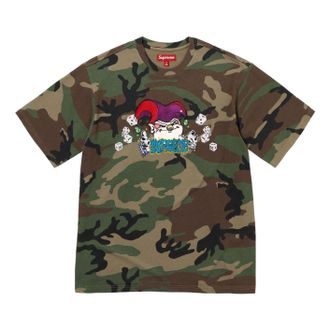 SUPREME Aoi Jester Short-Sleeve T-Shirt Woodland Camo SUP-FW25-120-CAM