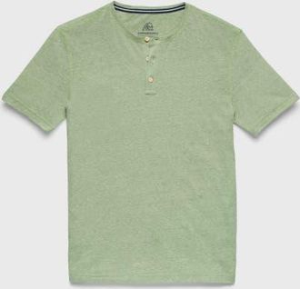 Surfside Supply Co. Sean Jersey Henley in Turf Green at Nordstrom, Size X-Large