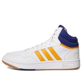 adidas Hoops 3.0 Mid White Orange Rush GZ3812