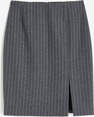 H&M Bleistiftjupe - Grau