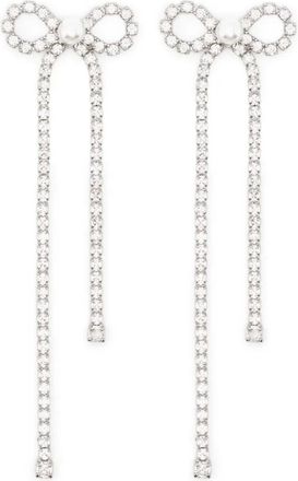 Self Portrait Orecchini pendenti con cristalli - Argento