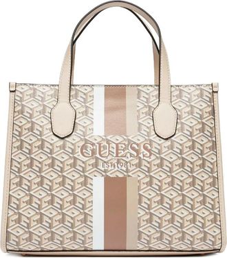 Guess Shoulder Bag - Dames - Schoudertassen - Beige - ONE Size - Leer - Tassen