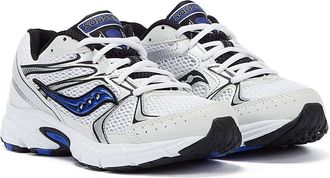 Saucony Unisex Ride Millenium White/Blue Trainers - Size UK 10.5