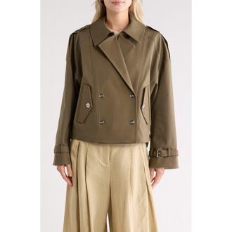 TWP Bogie Stretch Cotton Jacket in Military/Ivory at Nordstrom Rack, Size X-Large
