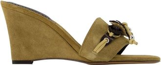 Isabel Marant Schoenen, Dames, Groen, 39 EU, Leer, Anee Sandalen