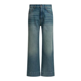 Chlo&eacute; High-rise Cropped Jeans - Dames - Cropped Jeans - Blauw - W26 - Katoen - Jeans