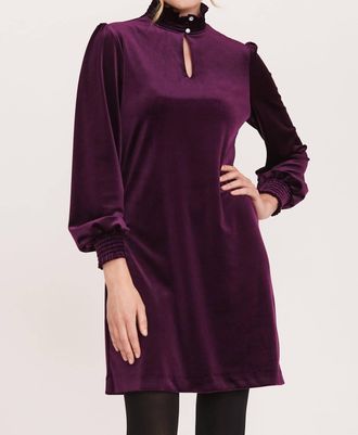 Tyler B&ouml;e Mia Velvet Dress In Plum
