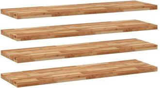 vidaXL Floating Shelves 4 pcs 160x40x4 cm Oil Finished Solid Wood Acacia vidaXL