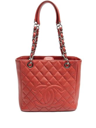 Chanel 2011 Petite Shopping tote bag - women - Caviar Leather - One Size - Red
