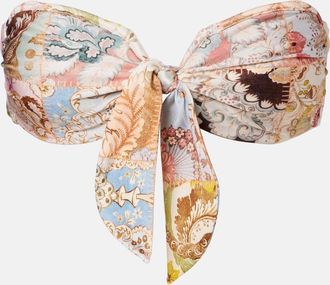 Zimmermann Top bikini Daylight con stampa