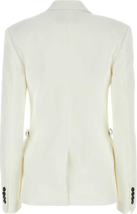 J.W.Anderson Womens Giacca Blazer White Polyester Wool Elastane Blazers