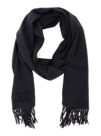 Max Mara Womens Scarf Wsdalia Grey Cashmere Scarfs