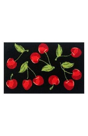 R16 Home Cherry Toss Indoor/Outdoor Doormat in Black Red Green at Nordstrom Rack, Size 24X36