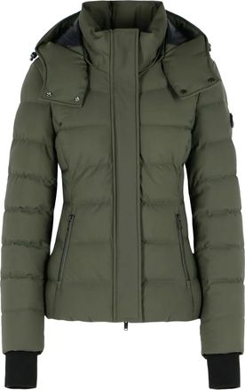 Moose Knuckles Piumino Betta con cappuccio e zip - Verde